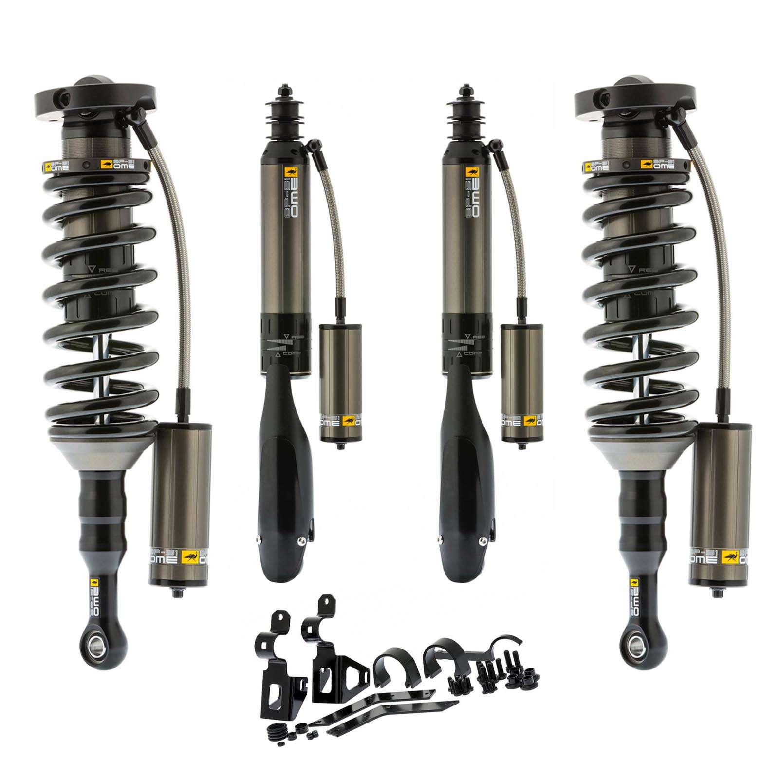 Old Man Emu BP-51 Bypass Coilovers + Rear Internal Bypass Shocks Set for  2008-2021 Toyota Land Cruiser 200 Wagon 4WD w/1.5-2