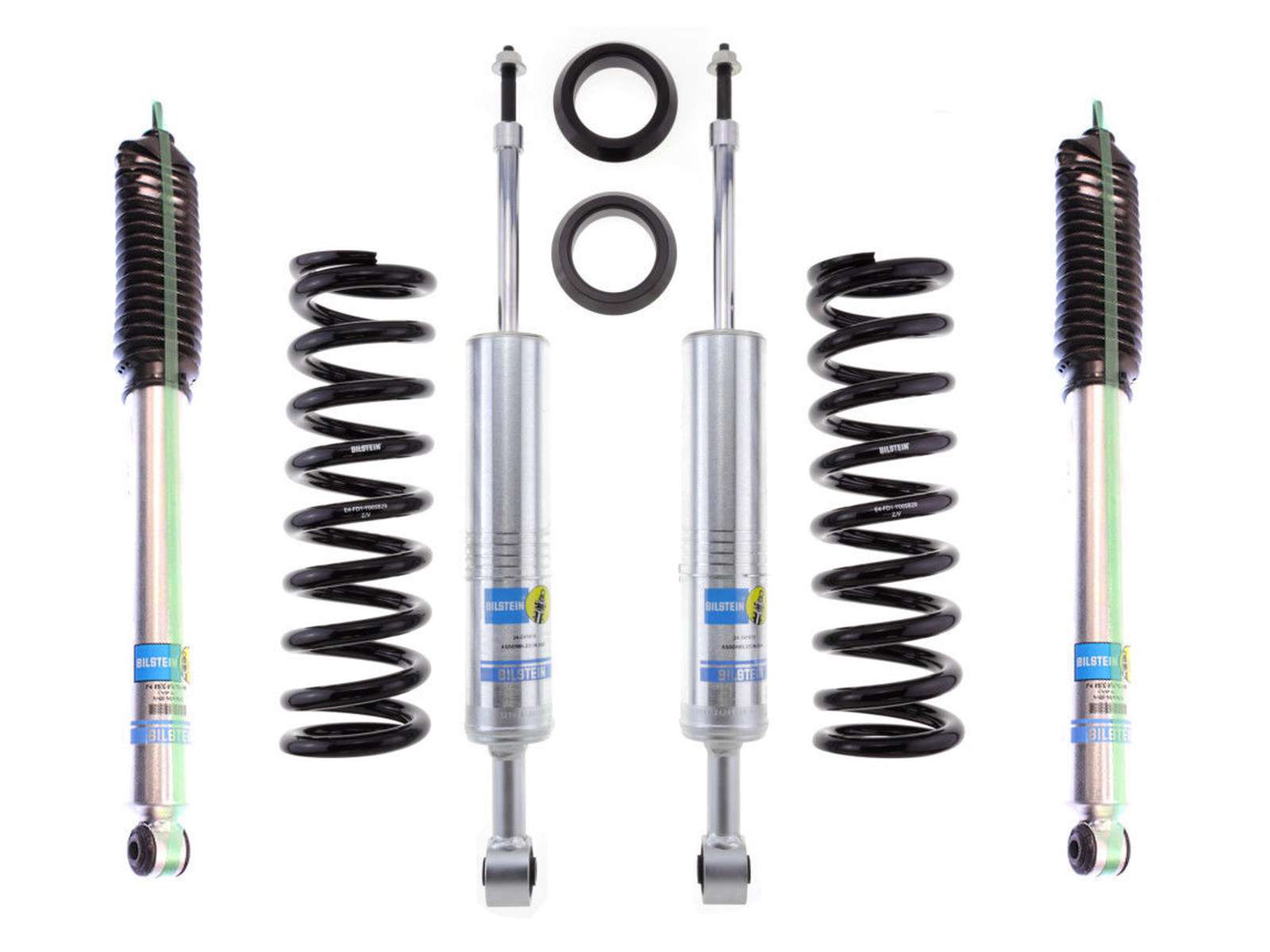 Bilstein 6112 Strut & Spring + Rear 5100 Shocks Set for 2016-2023 Toyota  Tacoma 4WD RWD 6 Lug