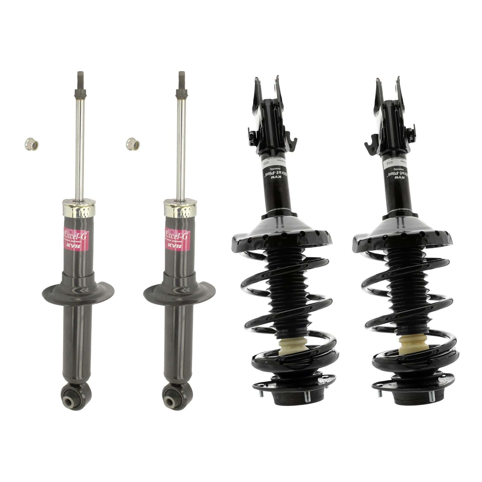 KYB Strut Plus Shocks&Spring Assembly+Rear Excel-G Shocks for