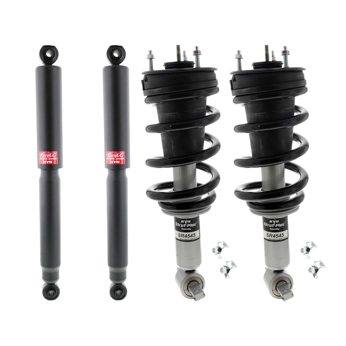 KYB Strut Plus Shocks&Spring Assembly+Rear Excel-G Shocks for