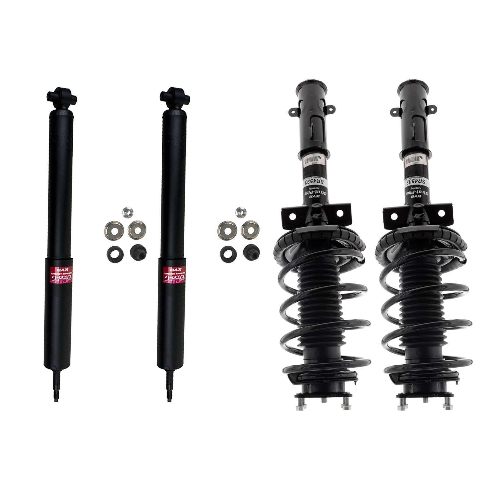 KYB Strut Plus Shocks&Spring Assembly+Rear Excel-G Shocks for 11