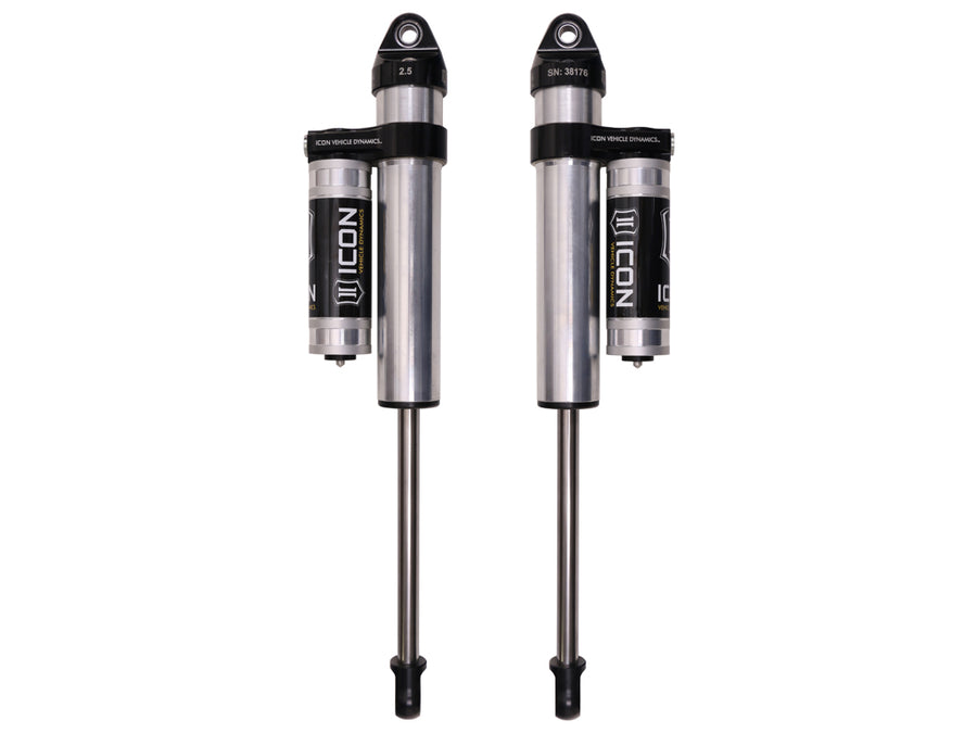 Icon 2.5 Piggyback Reservoir Shocks Rear Pair for 2009-2010 Dodge Ram 1500 w/3" lift