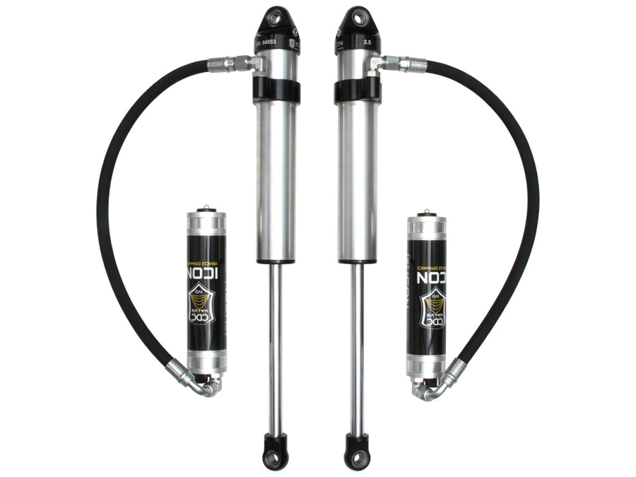 Icon 2.5 Remote Reservoir CDCV Shocks Pair for 2018-2021 Jeep Wrangler JL