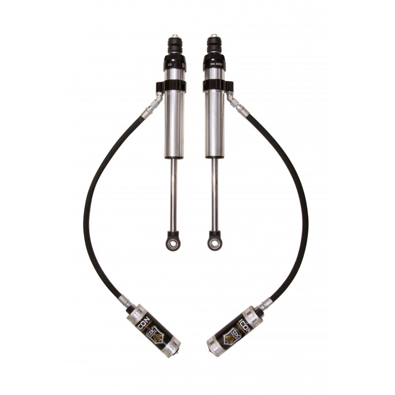 Icon 2.5 Remote Reservoir CDCV Shocks Pair for 1991-2007 Toyota Land Cruiser w/0-3" lift