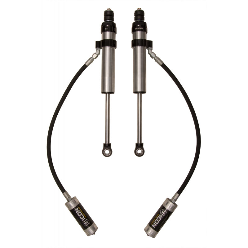 Icon 2.5 Remote Reservoir Shocks Rear Pair for 1998-2012 Toyota Land Cruiser 100 4WD RWD w/4-6" lift