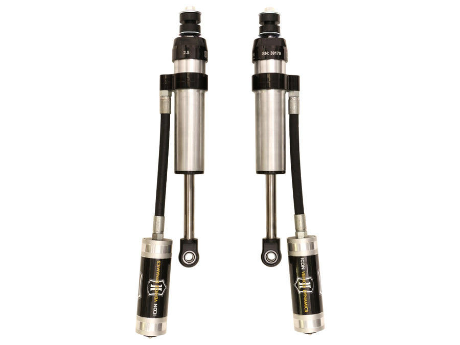 Icon 2.5 Remote Reservoir Shocks Pair for 1998-2007 Toyota Land Cruiser w/0-3" lift