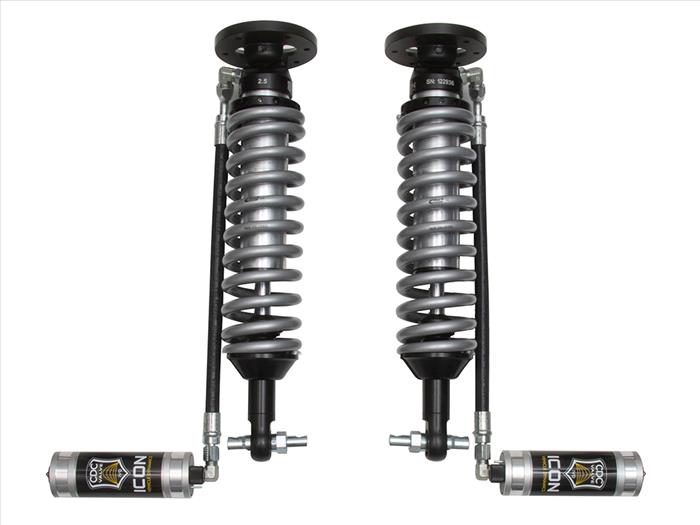 Icon 2.5 Remote Reservoir Coilovers CDCV Pair for 2014-2020 Ford Expedition 4WD w/0.75-2.25" lift