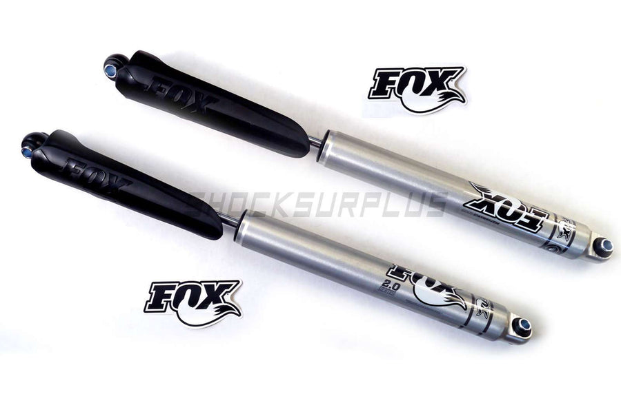 Fox 2.0 Performance Shocks + Roost Shield Rear Pair for 06 Dodge Ram 1500 4WD