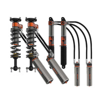 Fox 3.0 Factory Race Series Adjustable Coilover w/ Reservoir + Rear Shocks Set for 2019-2024 Chevrolet Silverado 1500 4WD RWD w/3" lift w/ UCA