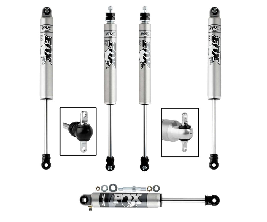 Fox 2.0 Performance Series Shocks & Steering Stabilizer Kit for 1997-2006 Jeep Wrangler 4WD w/5-6" lift TJ LJ