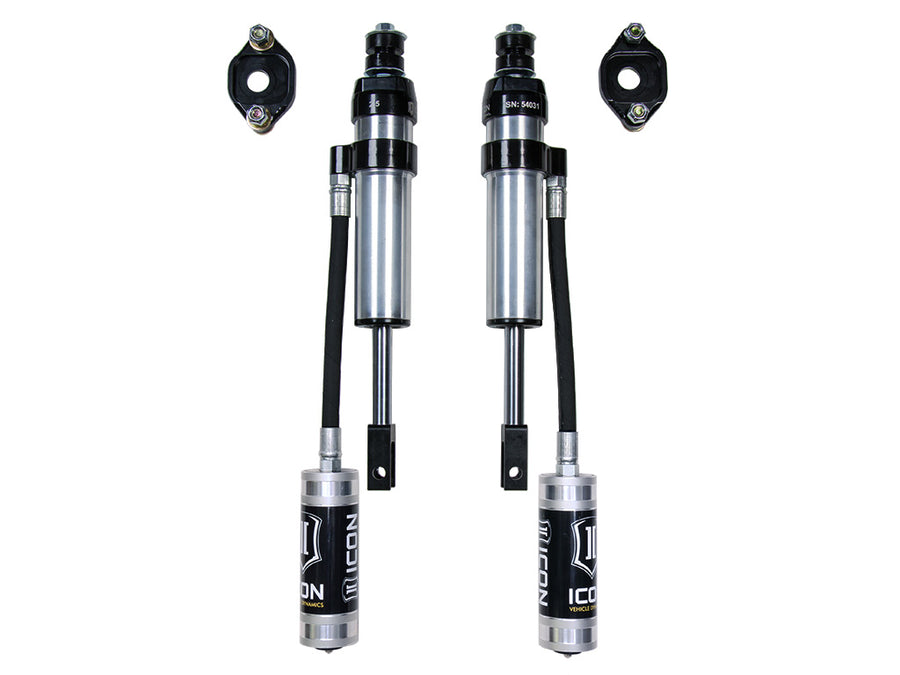 Icon 0-2" 2.5 Remote Reservoir Shocks System w/ UCA Kit for 2011-2019 Chevrolet Silverado 3500 RWD AWD