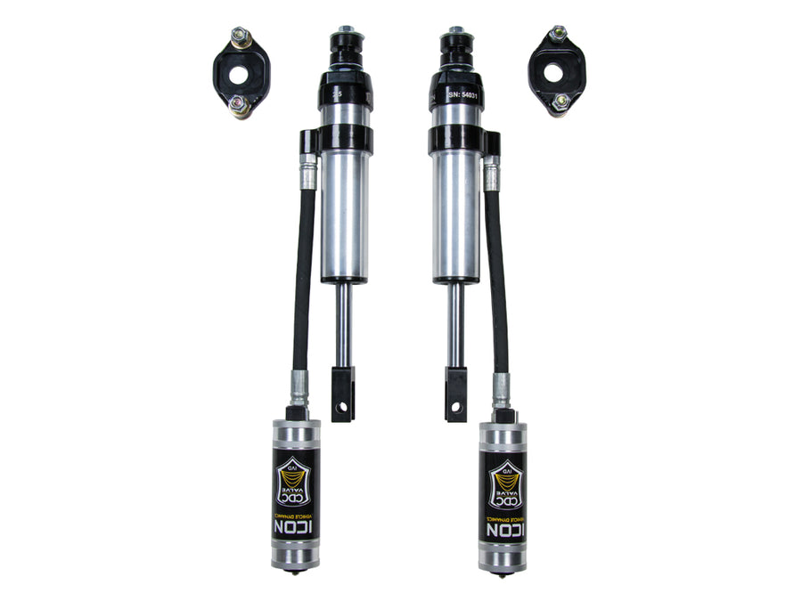 Icon 0-2" 2.5 CDCV Reservoir Shocks System w/ UCA Kit for 2011-2019 Chevrolet Silverado 2500 4WD RWD