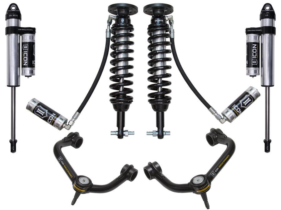 Icon 2-2.63" Suspension System Stage 4 Tubular Kit for 2015-2020 Ford F150 4WD