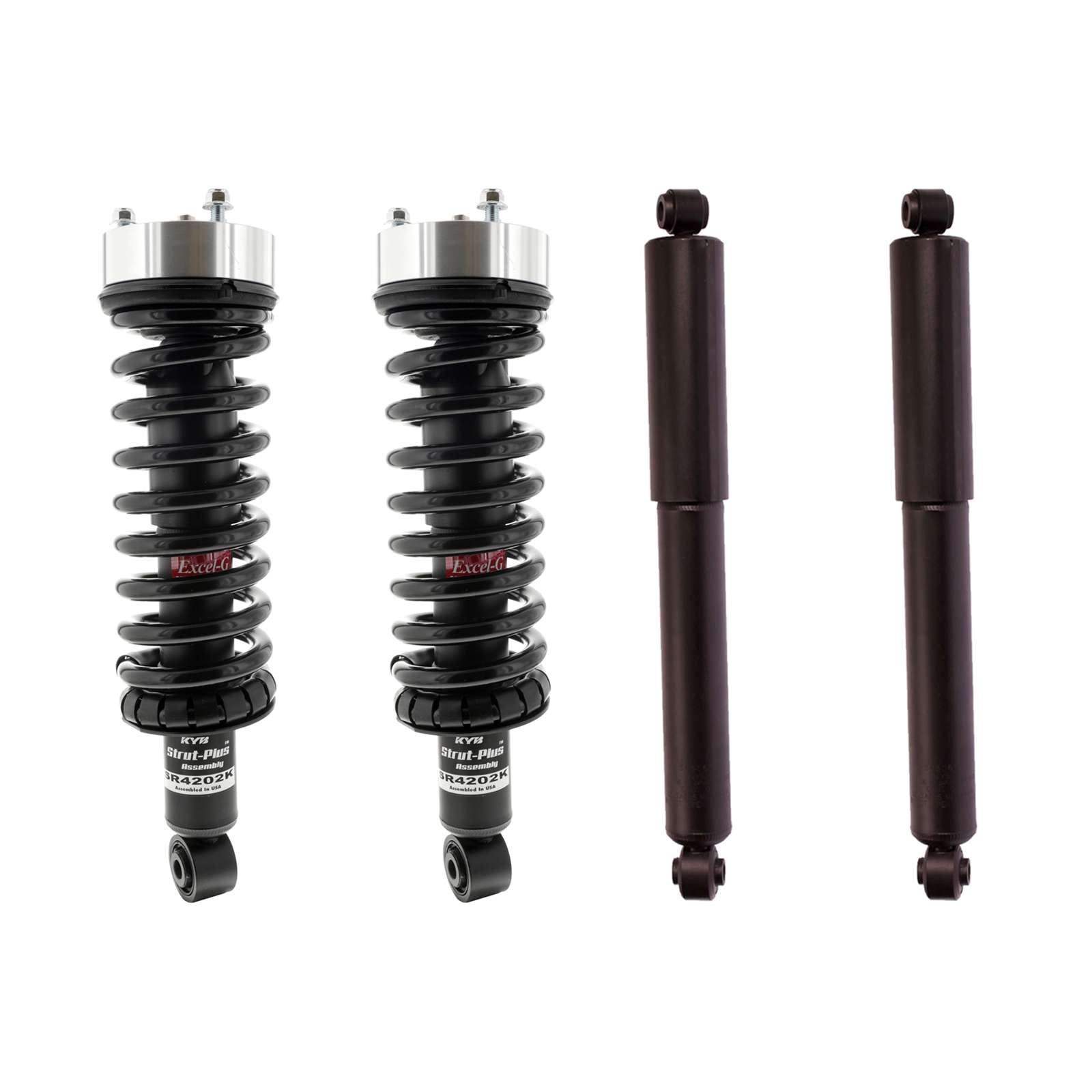 KYB Truck Plus Shocks&Spring Assembly+Rear Excel-G Shocks for 05-21 ...