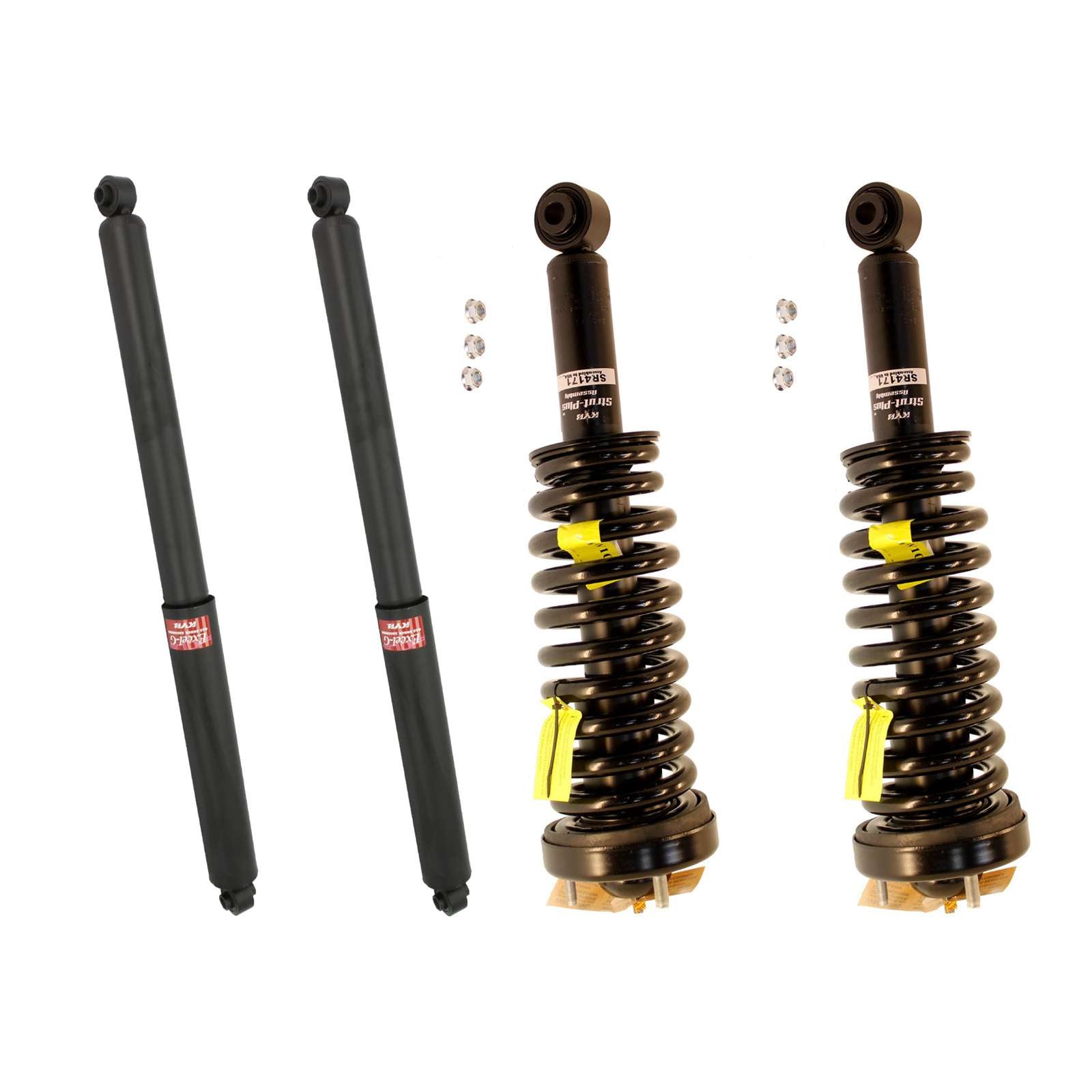 KYB Strut Plus Shocks&Spring Assembly+Rear Excel-G Shocks for 09-13 ...