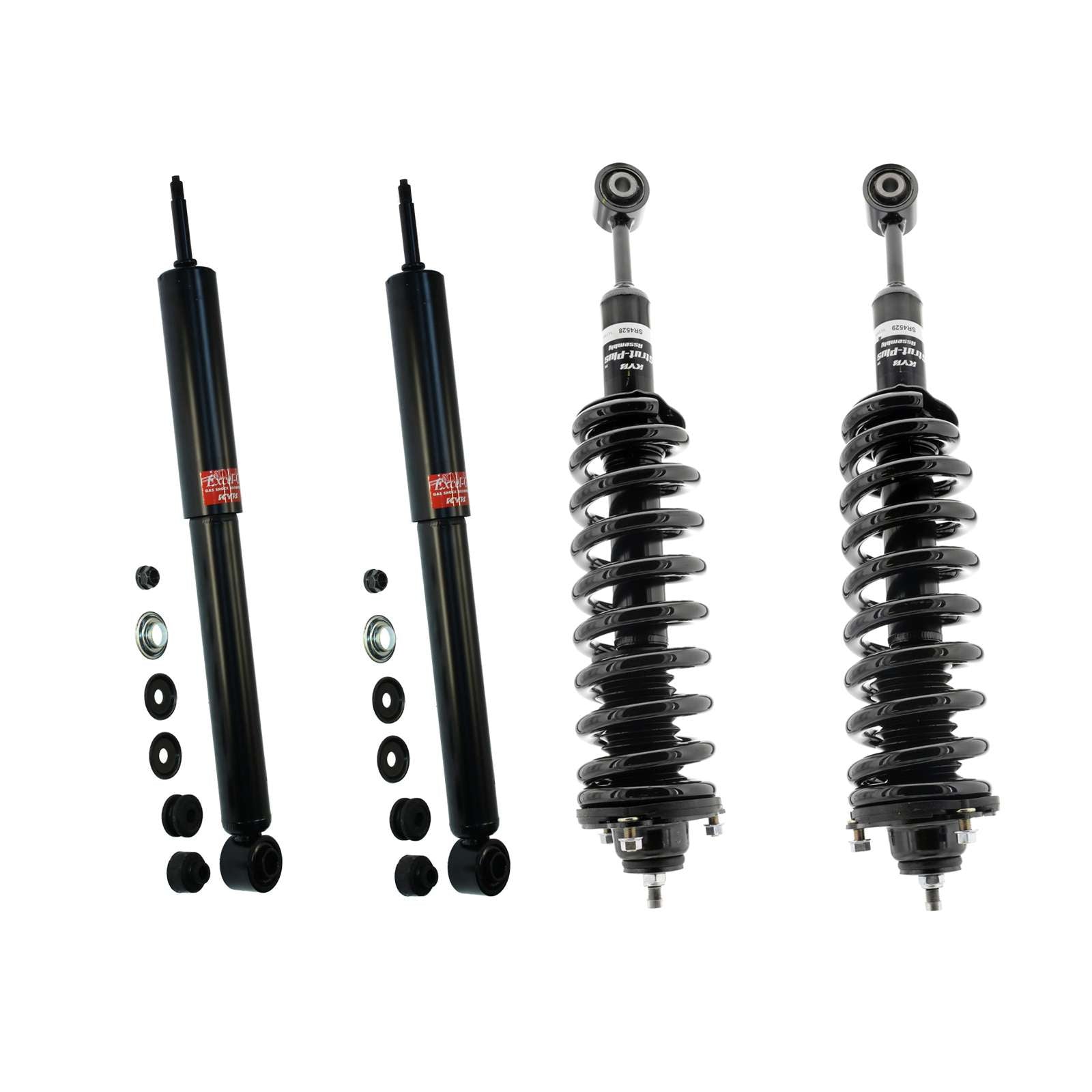 KYB Strut Plus Shocks&Spring Assembly+Rear Excel-G Shocks for 10-23 4Runner