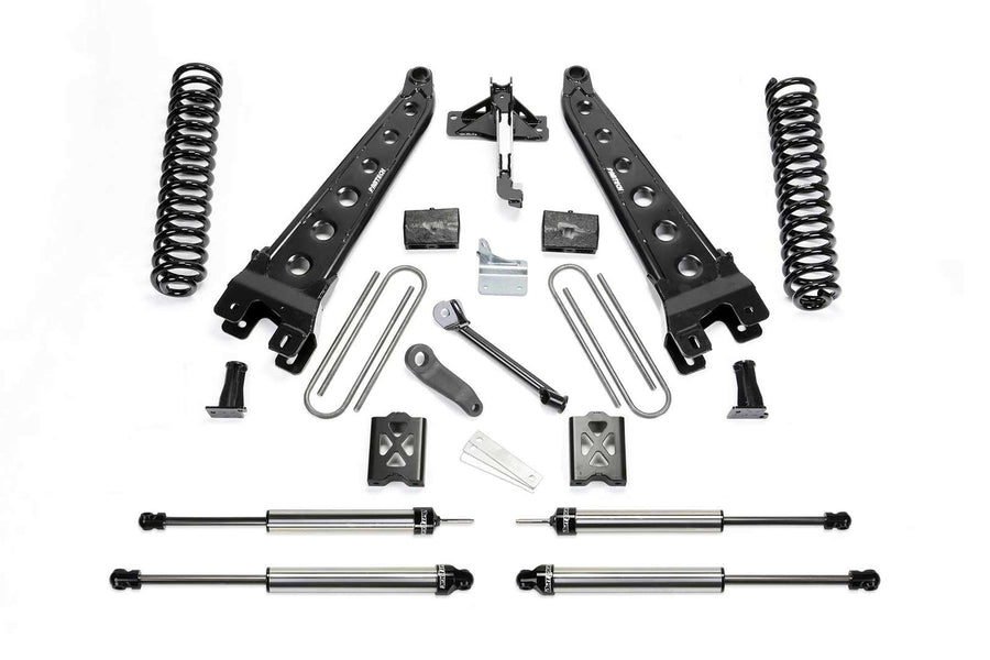 Fabtech 6" Radius Arm System w/Dirt Logic Shocks Kit for 1999-2004 Ford F250 Super Duty 4WD w/6" lift