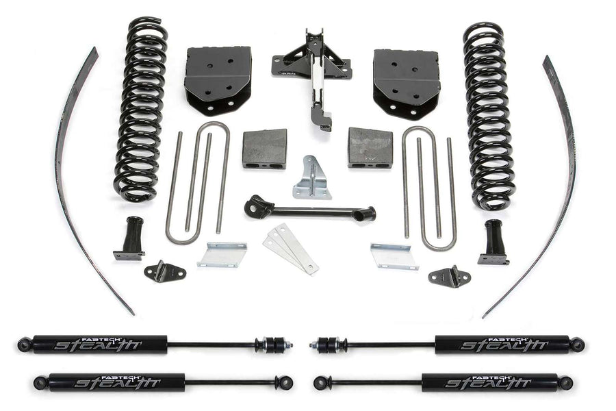 Fabtech 8" Basic System w/Stealth Shocks Kit for 2008-2016 Ford F250 Super Duty 4WD w/8.0" lift