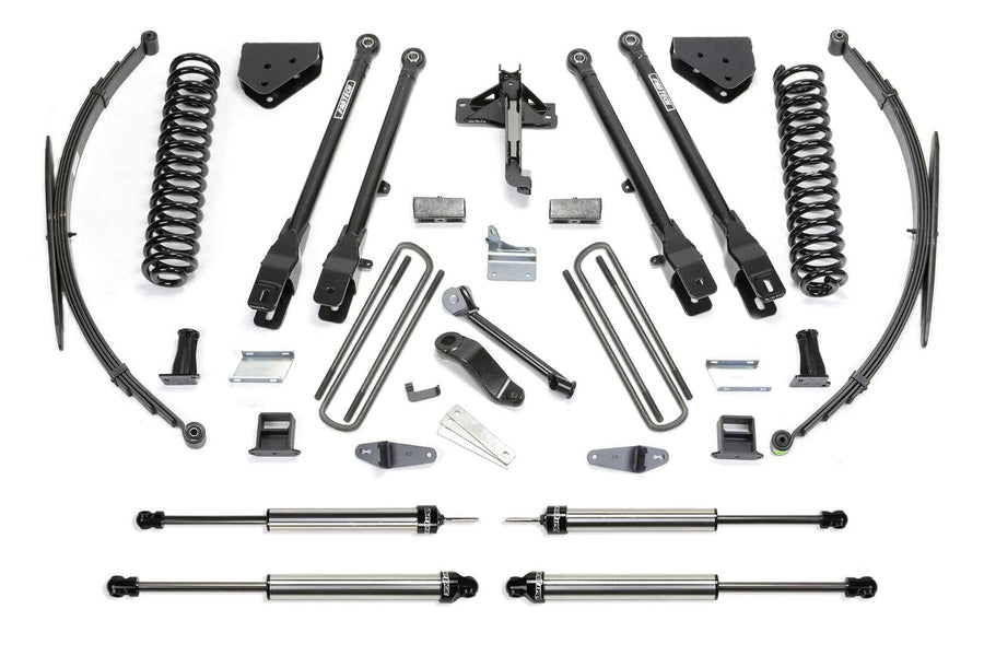 Fabtech 10" 4 Link System w/Dirt Logic Shocks Kit for 2008-2016 Ford F250 Super Duty 4WD