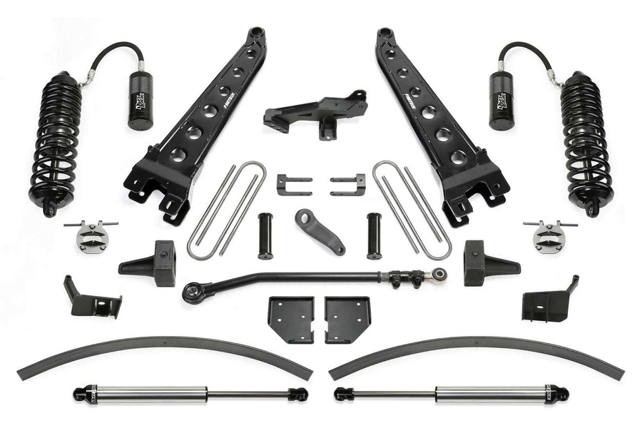 Fabtech 8" Radius Arm System w/Front Dirt Logic 4.0 Coilovers w/Reservoir & Rear 2.25 Shocks Kit for 2017-2024 Ford F350 Super Duty 4WD w/8.0" lift