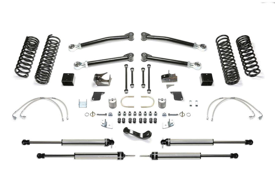 Fabtech 5" Trail Long Travel System w/Dirt Logic 2.25 Shocks Kit for 2007-2018 Jeep Wrangler JK 4WD w/5" lift