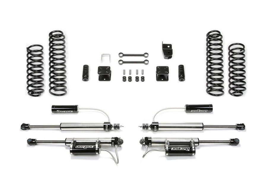 Fabtech 3" Sport System w/Dirt Logic 2.25 Shocks w/Reservoir Kit for 2007-2018 Jeep Wrangler JK 4WD w/3" lift