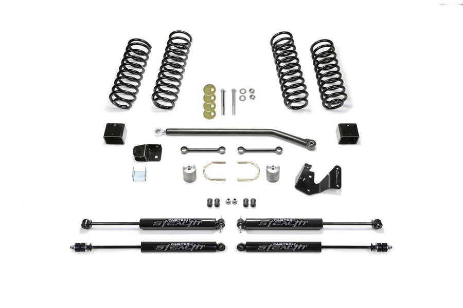 Fabtech 3" Sport 2 System w/Stealth Shocks Kit for 2007-2018 Jeep Wrangler JK 4WD w/3" lift