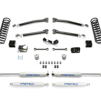 Fabtech 3" Trail System w/Performance Shocks Kit for 2007-2018 Jeep Wrangler JK 4WD w/3" lift