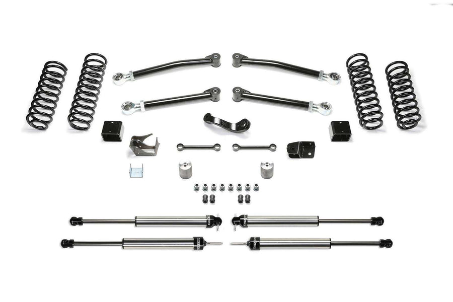 Fabtech 3" Trail System w/Dirt Logic 2.25 Shocks Kit for 2007-2018 Jeep Wrangler JK 4WD w/3" lift