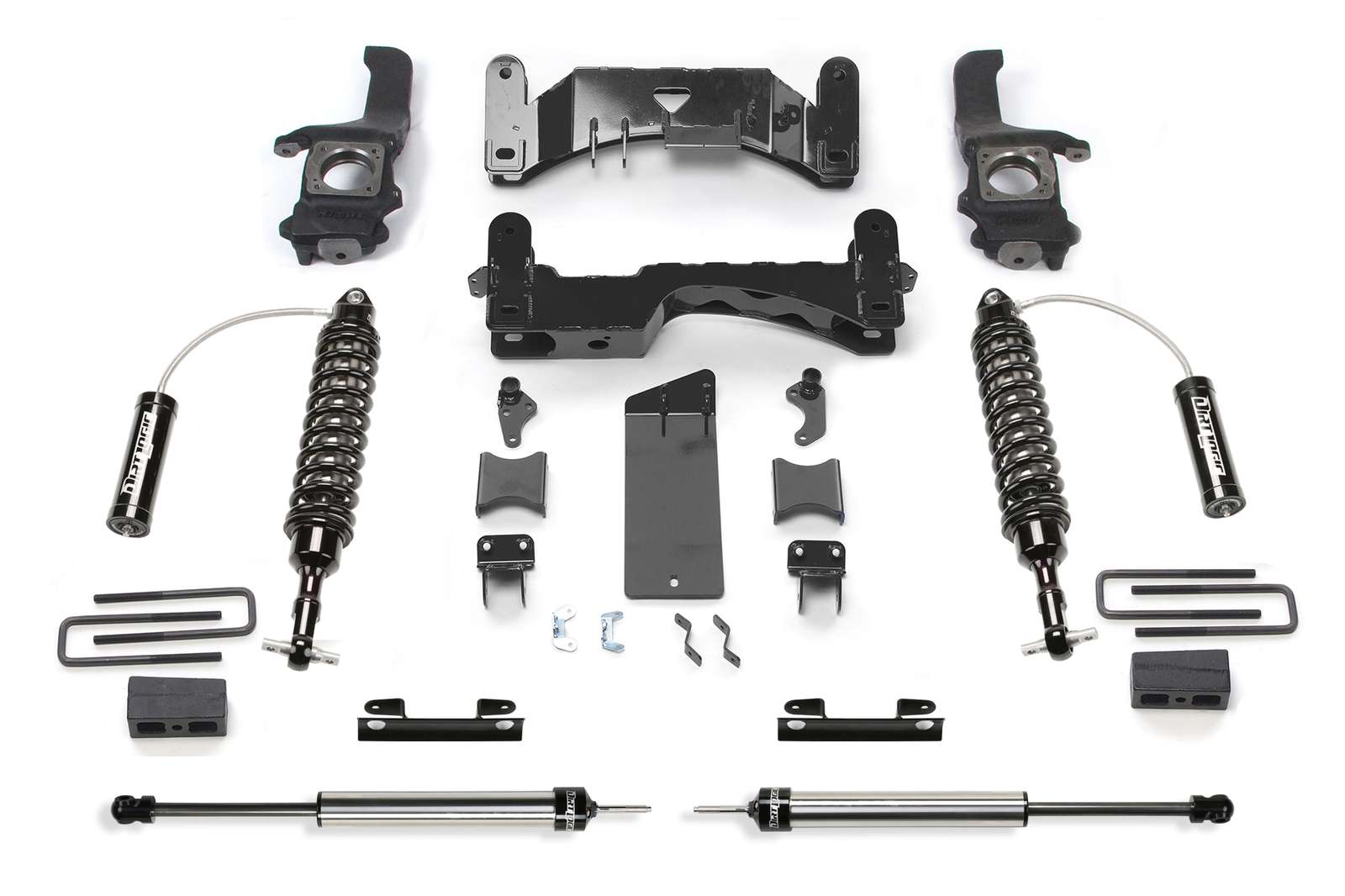 Fabtech 6 Perf System Front Dirt Logic 2.5 Clvrs Res&Rear 2.25 Shocks ...