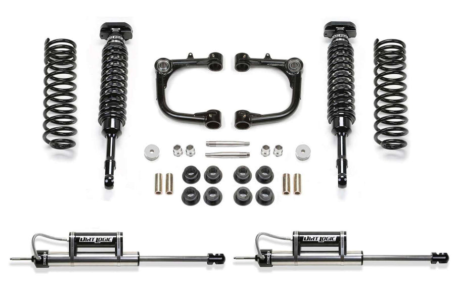 Fabtech 3" Uniball UCA System w/Front Dirt Logic 2.5 Coilovers & Rear Dirt Logic 2.25 Shocks w/Reservoir Kit for 2010-2024 Toyota 4Runner 4WD w/3" lift