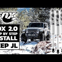 Fox 2.0 Performance Series Shocks Rear Pair for 2018-2022 Jeep Wrangler JL 4WD RWD w/4.5-6" lift