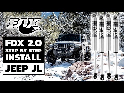 Fox 2.0 Performance Series Shocks Rear Pair for 2018-2022 Jeep Wrangler JL 4WD RWD w/4.5-6" lift