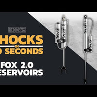 Fox 2.0 Performance Series Shocks w/ Reservoir Front Pair for 2001-2010 Chevrolet Silverado 2500 HD 4WD RWD