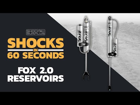 Fox 2.0 Performance Series Shocks w/ Reservoir Front Pair for 2001-2010 Chevrolet Silverado 2500 HD 4WD RWD