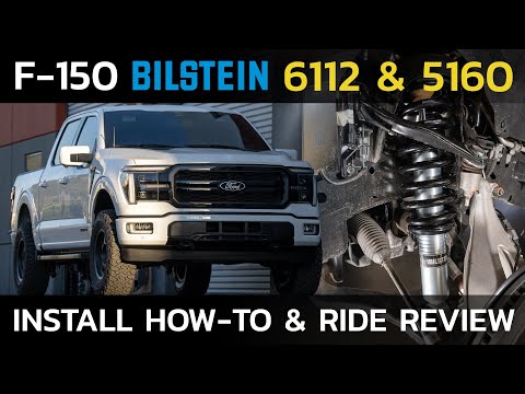 Bilstein 6112 Strut & Spring Assembled + Rear 5100 Shocks Set for 2021-2024 Ford F150 4WD