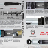 Rancho RS7000MT Monotube Shocks Rear Pair for 1979-1986 GMC C1500 Suburban RWD w/3" lift